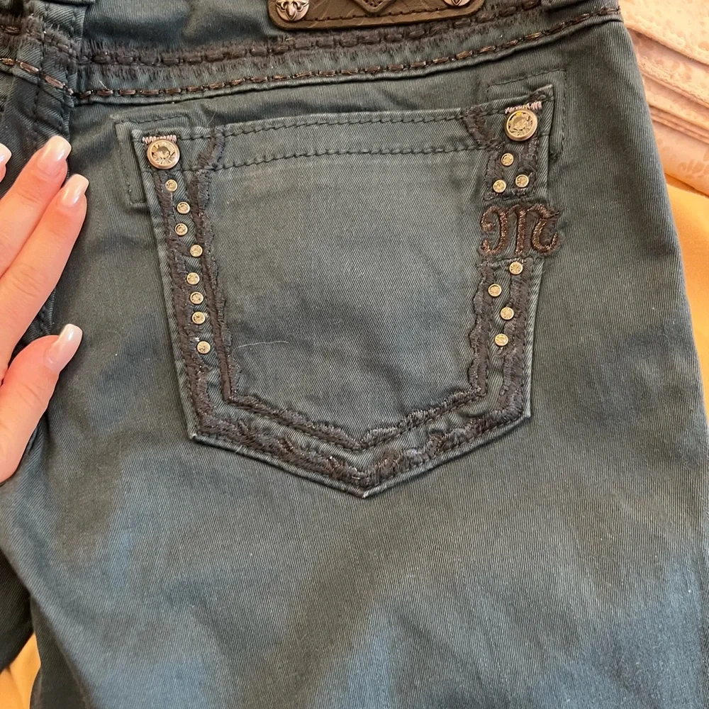 Miss Me Dark Blue Embellished Jeans - Picture 6 of 16